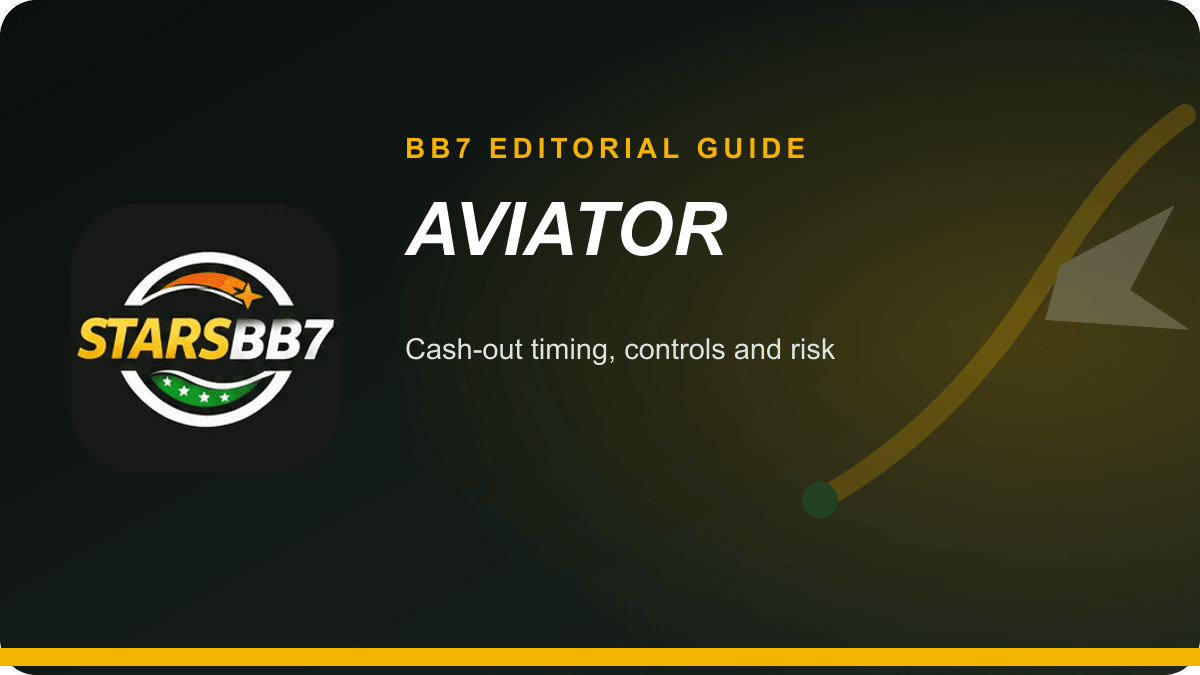 BB7 Aviator guide with a rising flight line